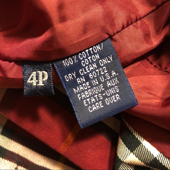 SOLD! Burberry Vintage 1980s Red Plaid Blazer - Picture 6 of 7